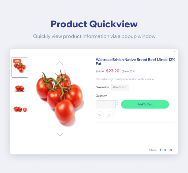 Convenient Product Quickview