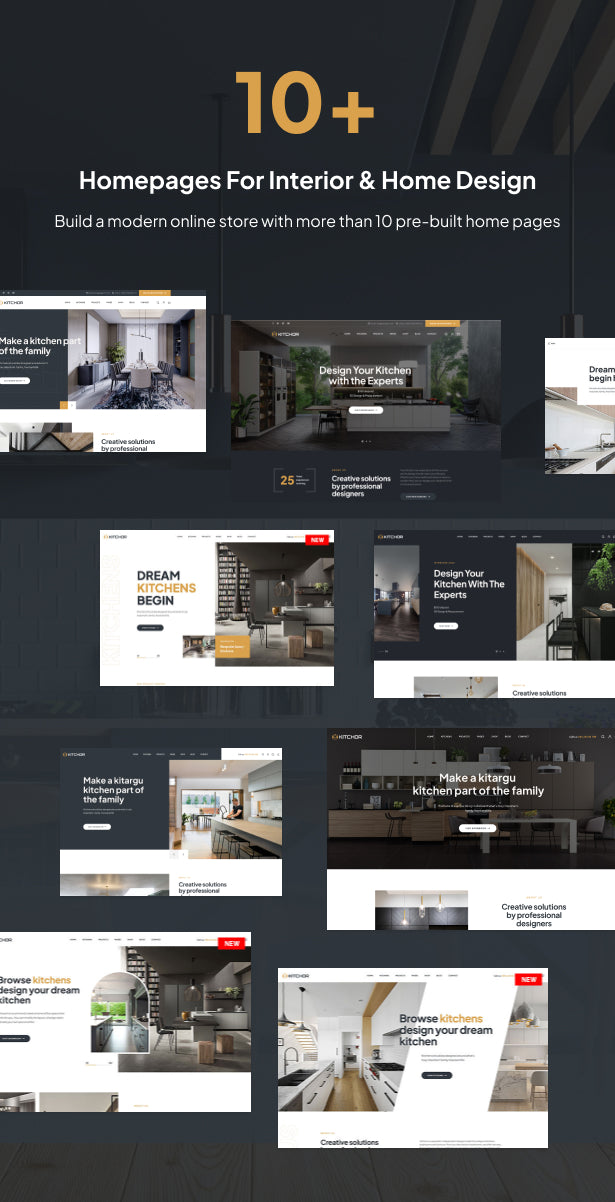 10+ Homepages for Interior & Home Design 