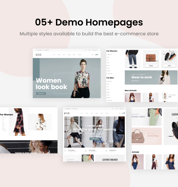 05+ Homepages for Fashion & Clothings