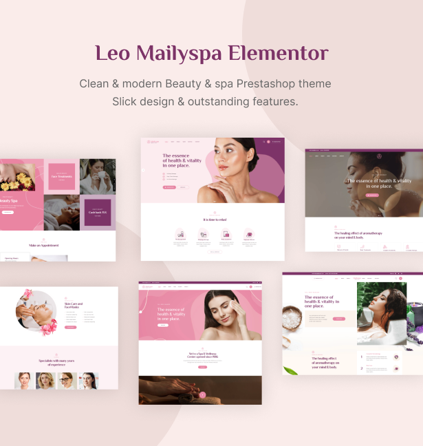  Leo Mailyspa Elementor - Prestashop 8.x Theme For Every Beauty Spa website