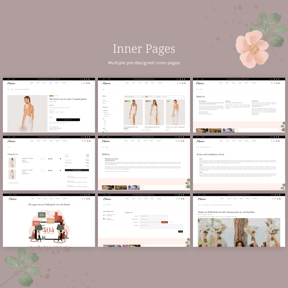 Amazing inner pages designs