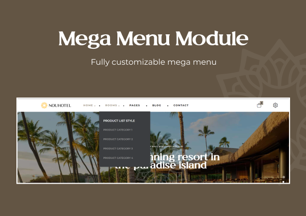 Customizable Mega menu 