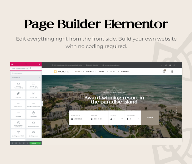 Powerful Elementor Page Builder - Intuitive Live Editor