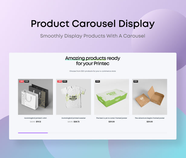 Stunning product carousel display 