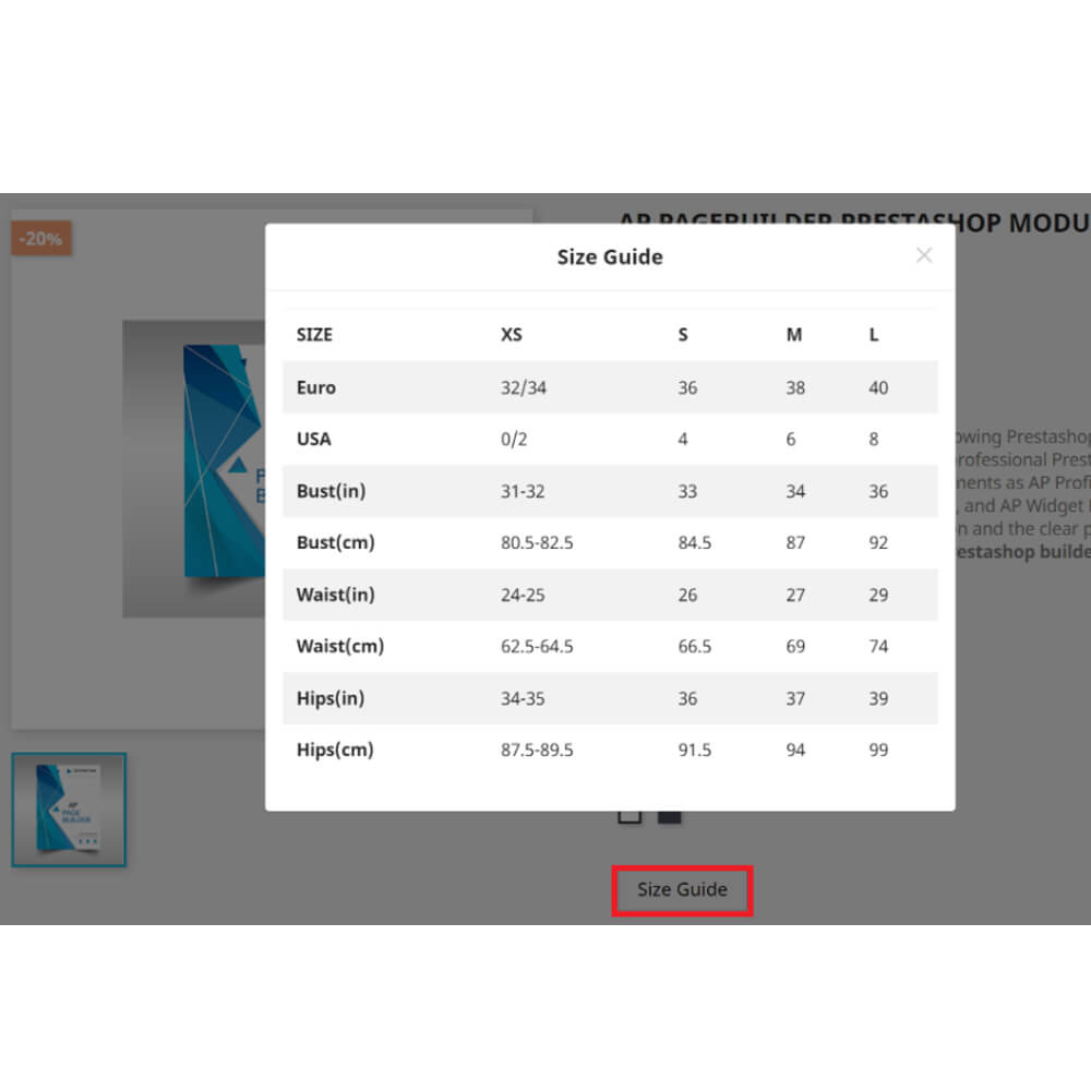  Flexible display size chart