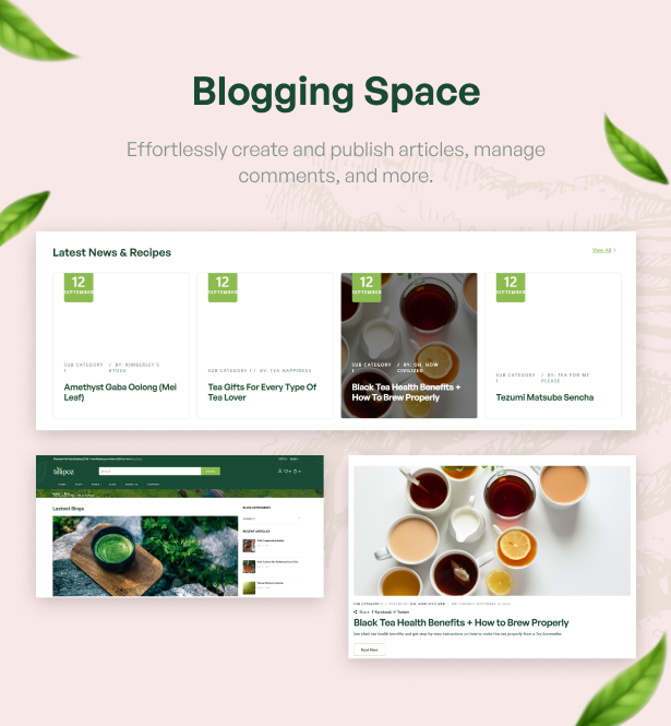 Well-crafted blog page