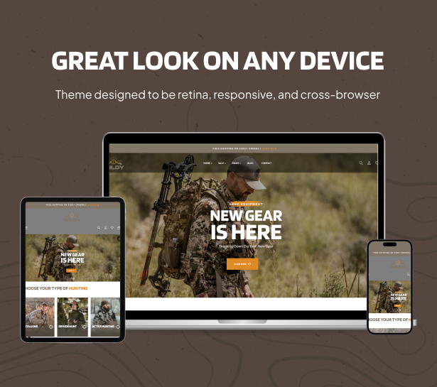 Fully responsive and mobile optimized