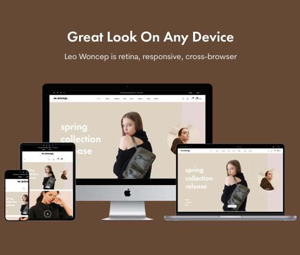Fully responsive and retina-ready design