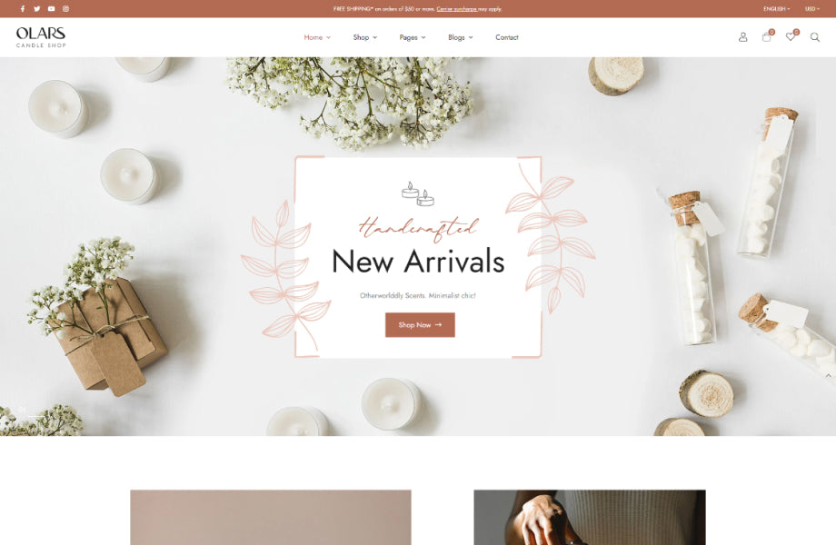 Leo Olars - Candles And Handmade Shop Prestashop Theme