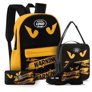 Luxury Gifts,Personalized Cartoon Combo Offer, Custom Skull Set 4 pack of  Sneakers, Schoolbag, Lunch Box and Pencil Case, Gift for Back to School - Patriotickicks - Addidas Lunch Box