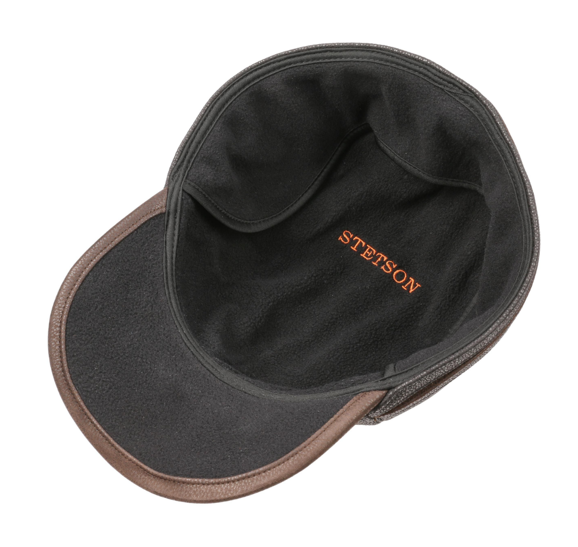 stetson leather baseball cap