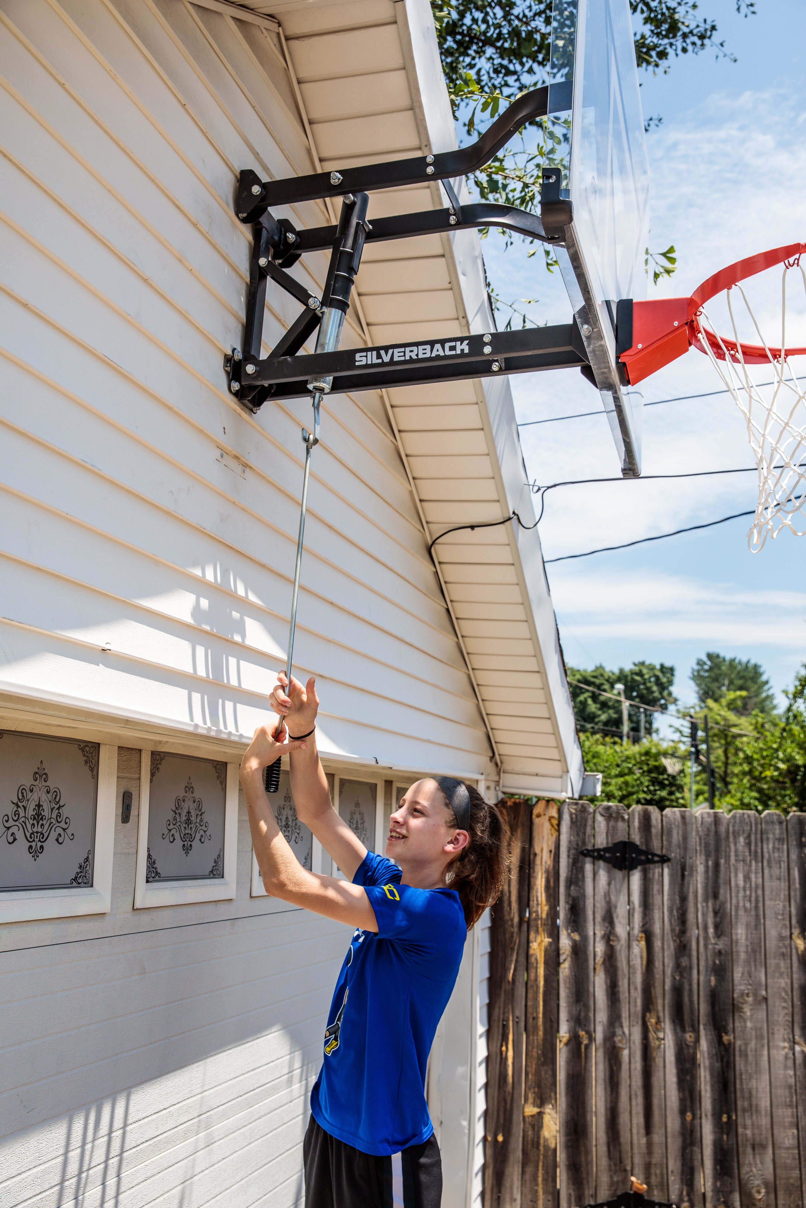 silverback wall mounted basketball hoop