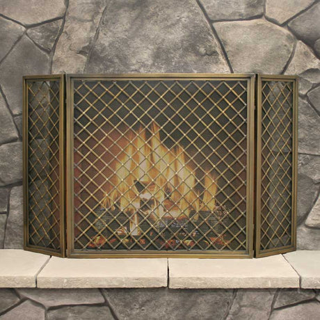 Pilgrim 39 Inch Sinclair Single Panel Burnished Brass Fireplace Screen –  NYC Fireplaces & Outdoor Kitchens