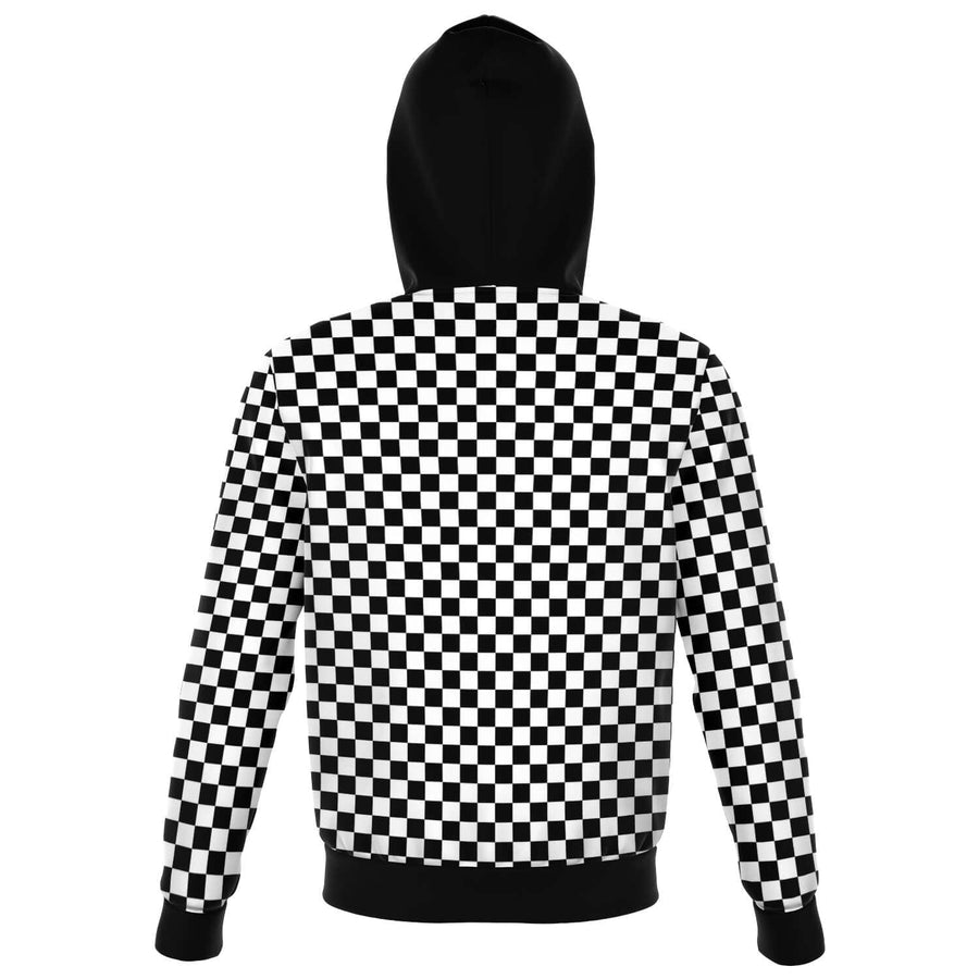 vans black and white checkered hoodie