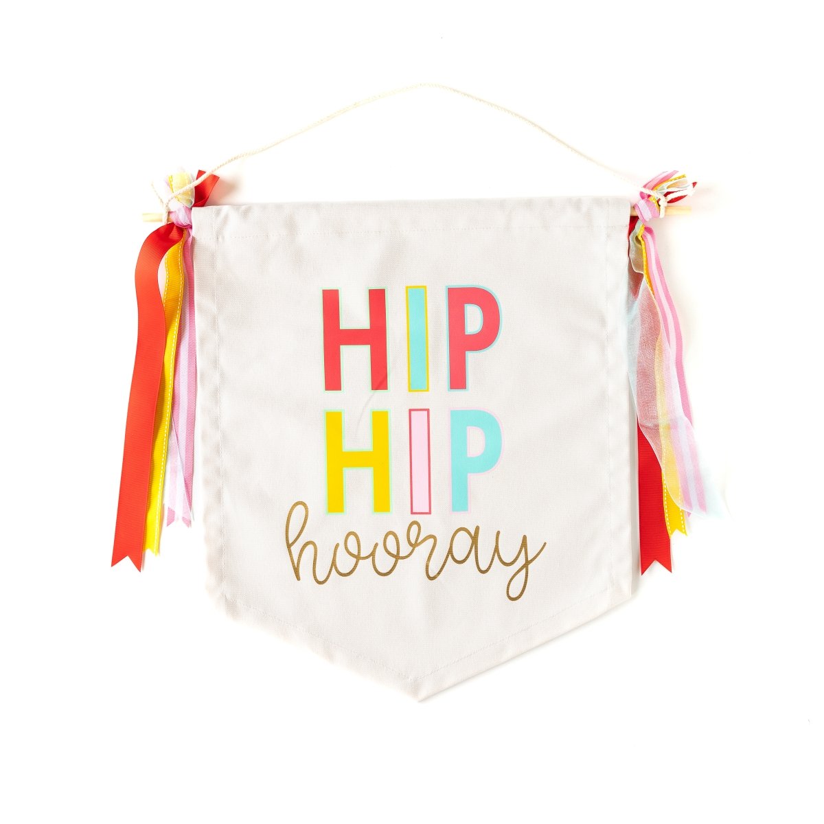 Hip Hip Hooray Canvas Banner