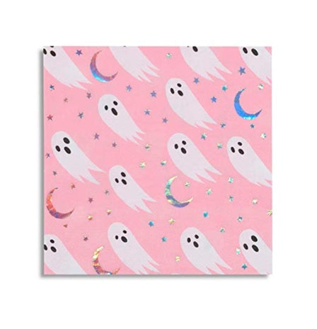 Spooked Pink Ghost Napkins