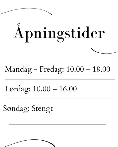 Helt dilla sine åpningstider