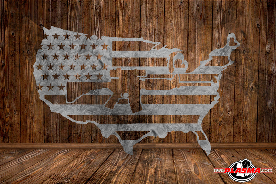 CUT READY, US AR flag, SVG, DXF – Arkansas Metal Art