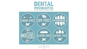 Dental Probiotic 60-Day Supply. Oral probiotics for Bad Breath, Tooth Decay, Strep Throat. Boosts Oral Health and Combats halitosis. Contains Streptococcus salivarius BLIS K12 & BLIS M18.
