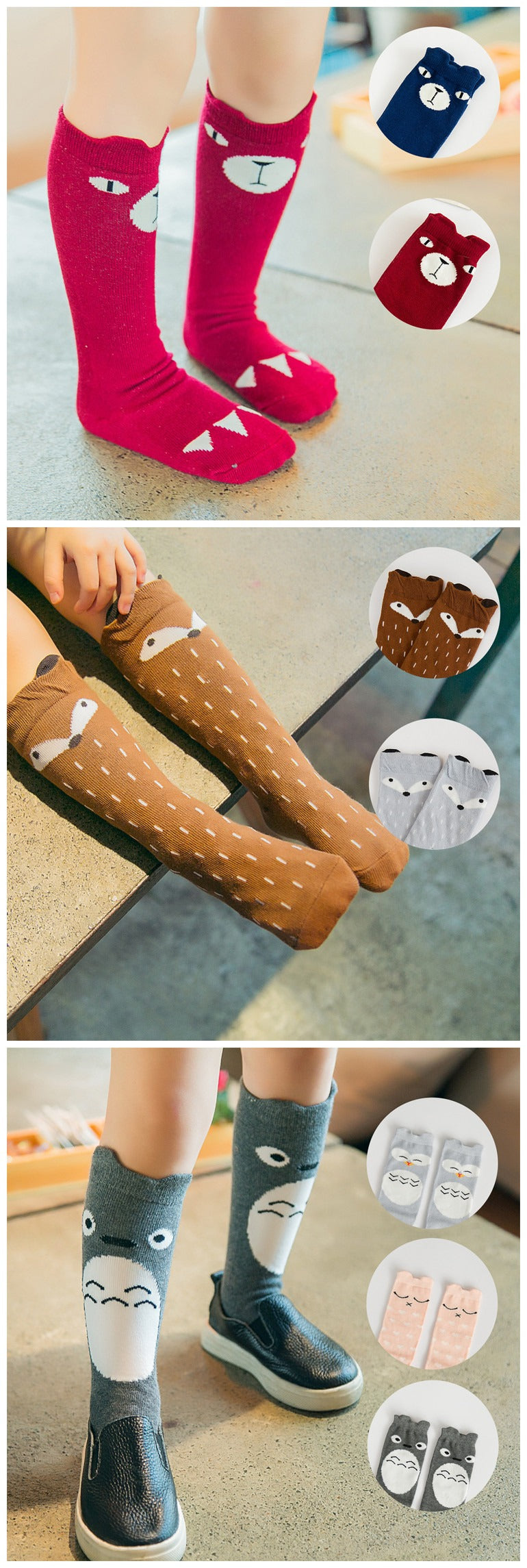 Chaussettes chaudes bébé animaux – Bébé Filou