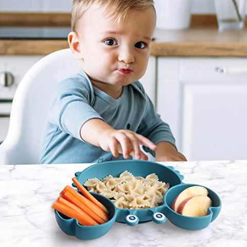 Assiette Silicone Bébé Crabe