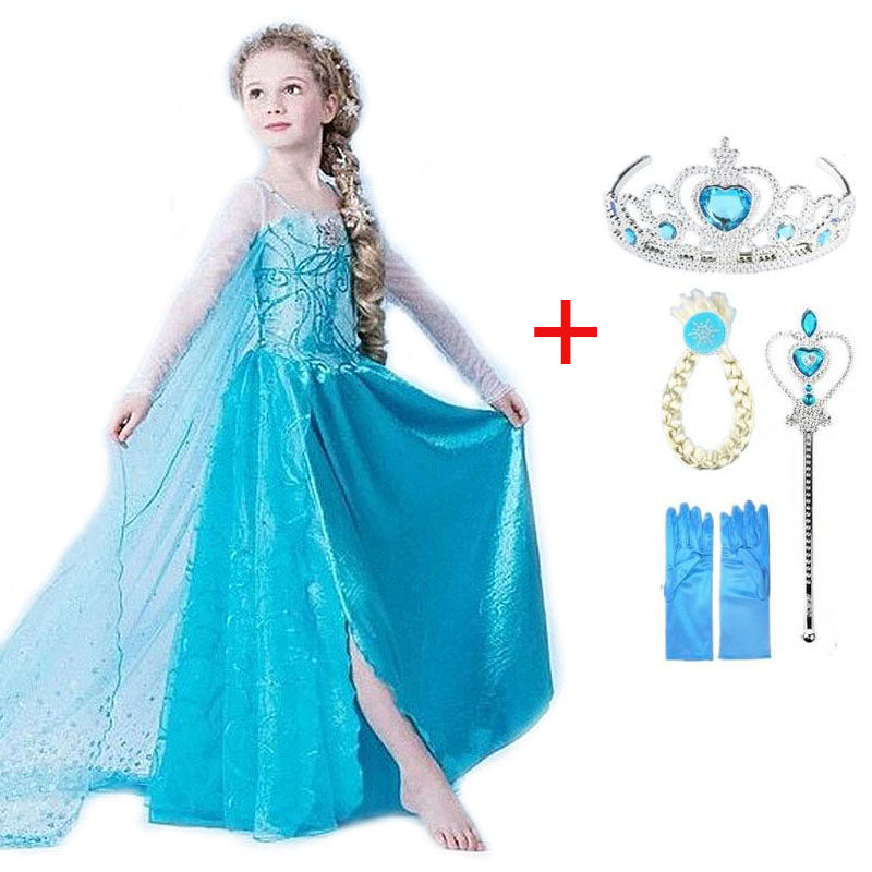 Déguisement reine des neiges robe et accessoires – Bébé Filou