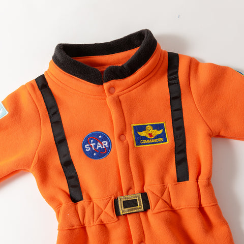 Disfraz de cosmonauta carnaval para bebé naranja