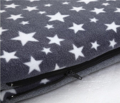 Chancelière bébé sac de couchage chaud en tissu polaire étoiles fermeture zip