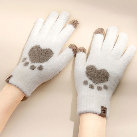 Gants Tricotés pour Enfants, Motif Animalier 3D Ficelle Gants Enfan