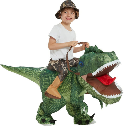 Déguisement enfant de T-rex gonflable