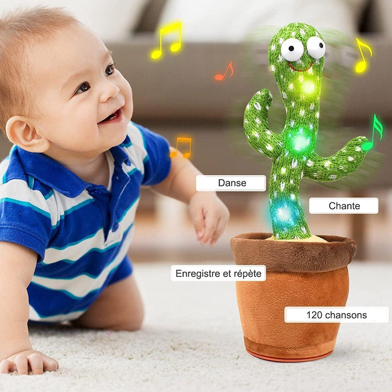 Jouet bebe cactus qui danse et répète ,Parle et Chantant 120 Chansons pour  Bébé Amusant et Créatif (USB Charge) - Cdiscount