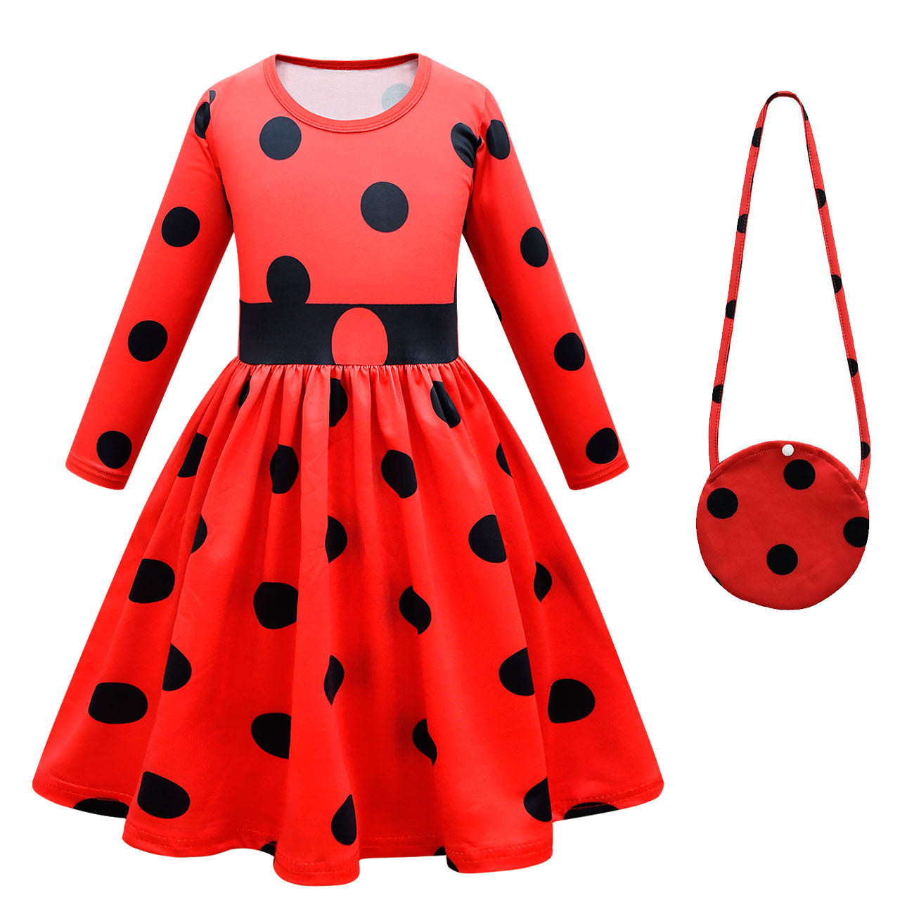 Déguisement Ladybug avec perruque pour fille