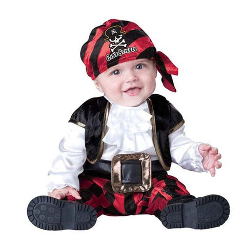 Costume di carnevale da pirata per bambino 4 pezzi