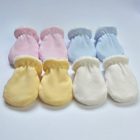 Muffola per neonato lavorata a maglia in caldo pile invernale e autunnale da 0 a 3 anni