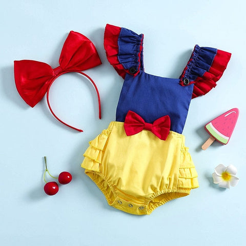 Costume carnevale bambina Biancaneve 2 pezzi