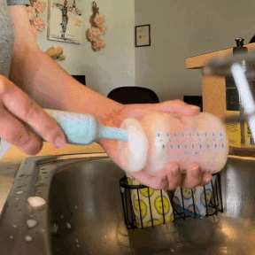 Juego de limpiador de cepillos para biberones de silicona para bebés