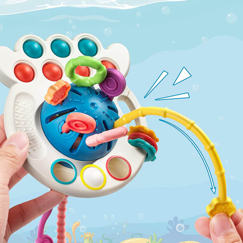 SALUTUYA jouet de dentition mignon pour bébé Jouet de dentition pour bébé  en Silicone de qualité alimentaire jeux poupon Bleu - Cdiscount  Puériculture & Eveil bébé