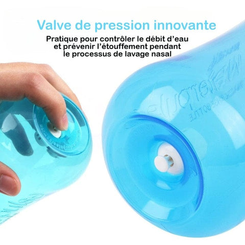 Baby fly irrigador nasal manual con protección nasal con válvula