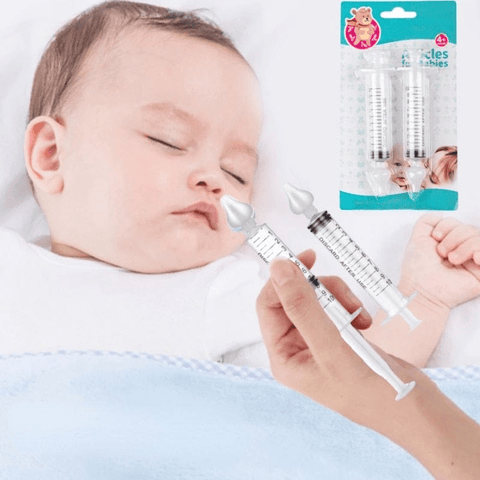 Siringa aspiratore manuale per neonati con punta morbida