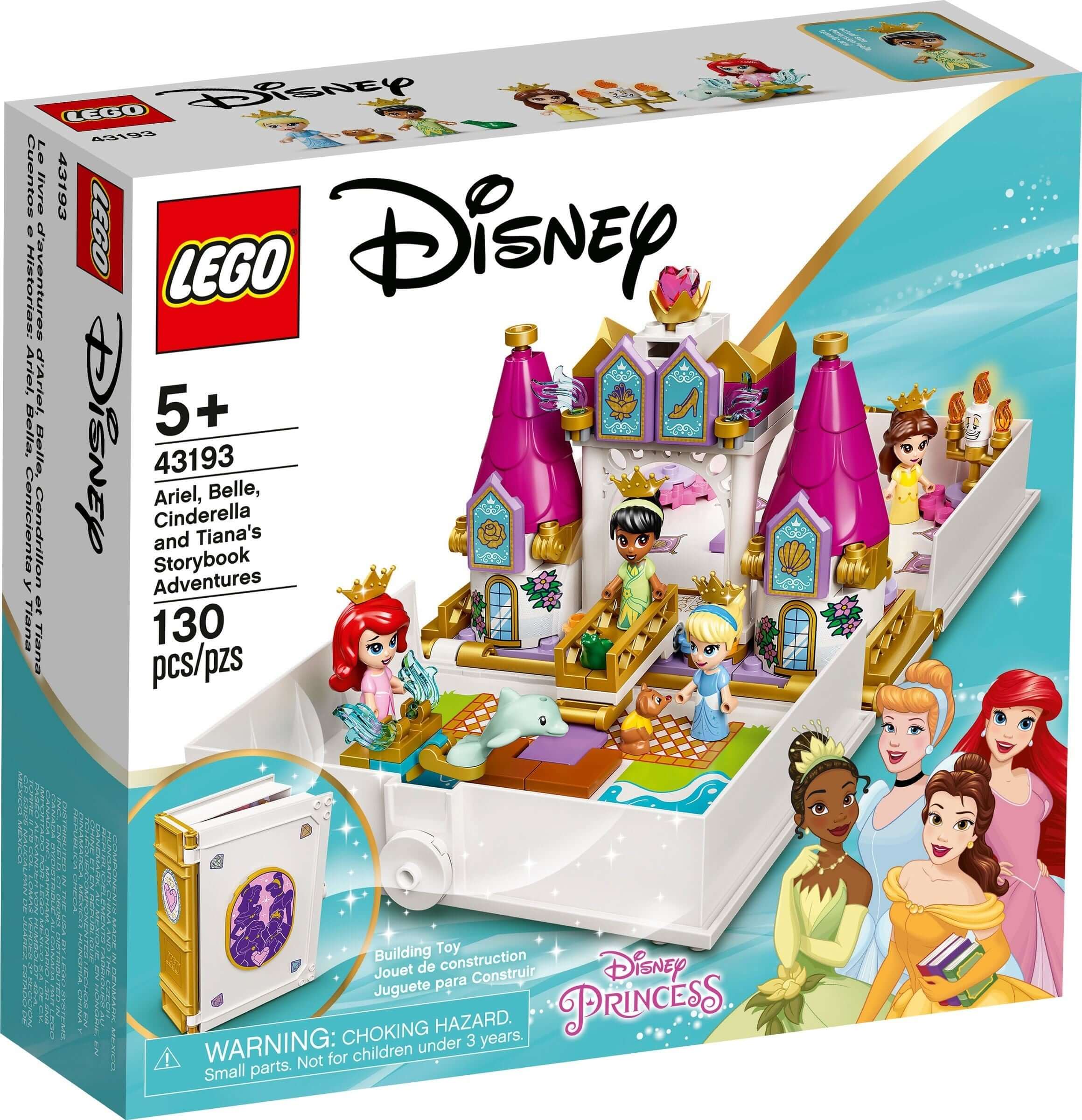 LEGO Disney 43193 Ariel, Belle, Cinderella and Tiana's Storybook Adventures  | Brickollector NZ