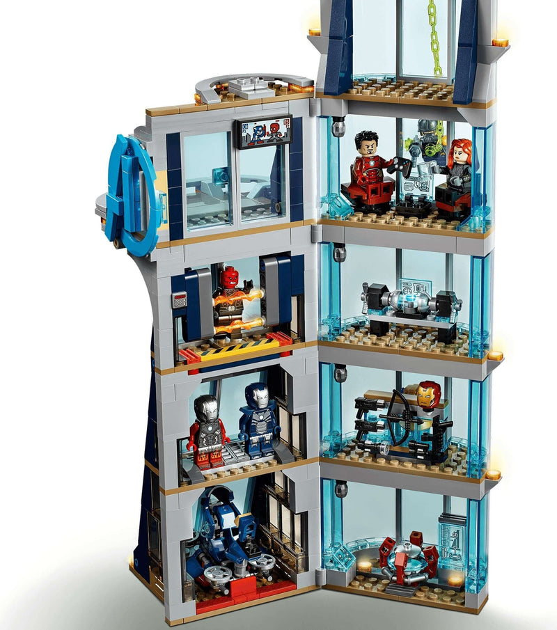 marvel tower lego