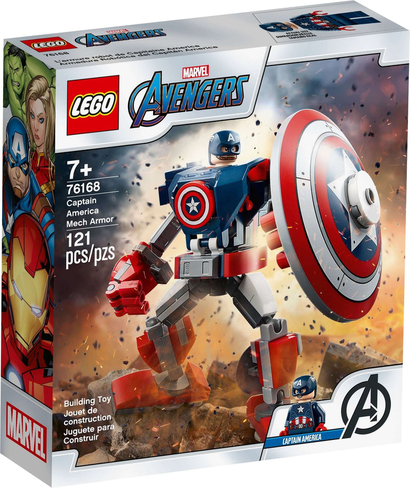 captain america mech lego