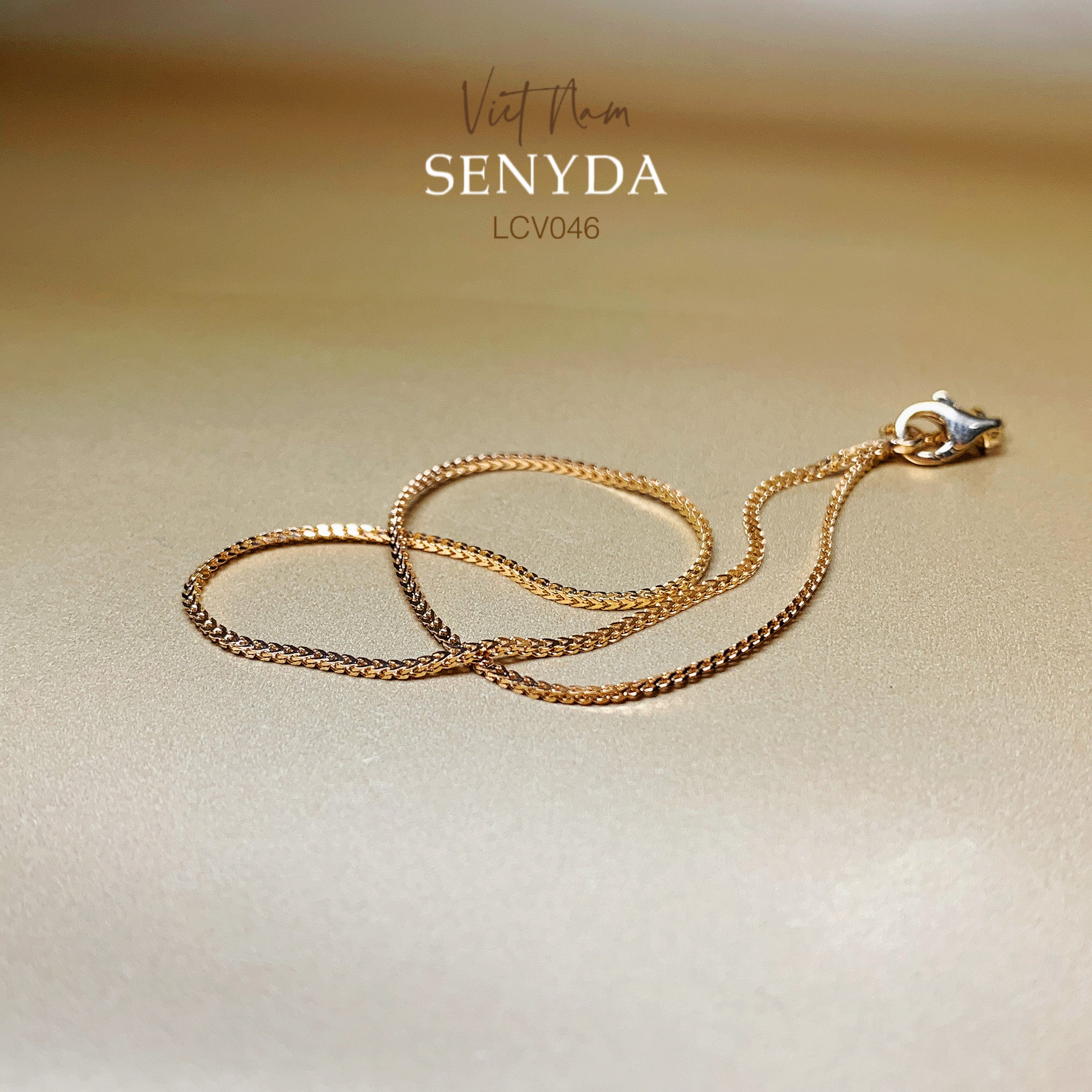 Senyda's square cord ankle bracelet