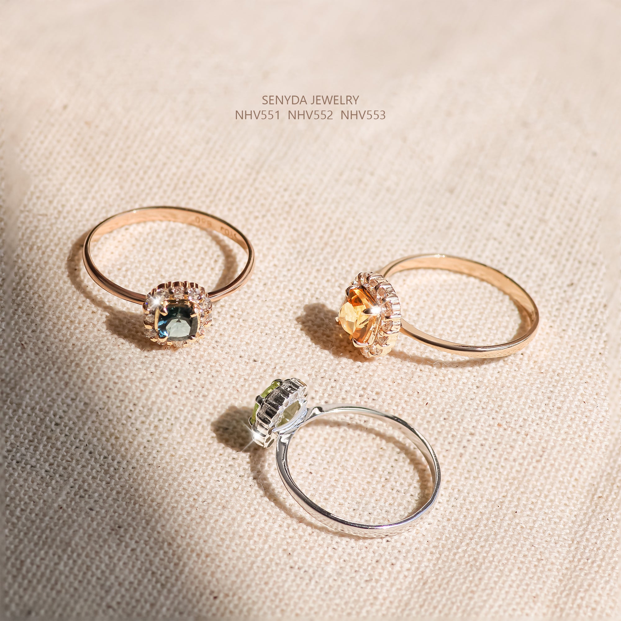 The perfect harmony between gemstones and ring materials produces visually stunning pieces.