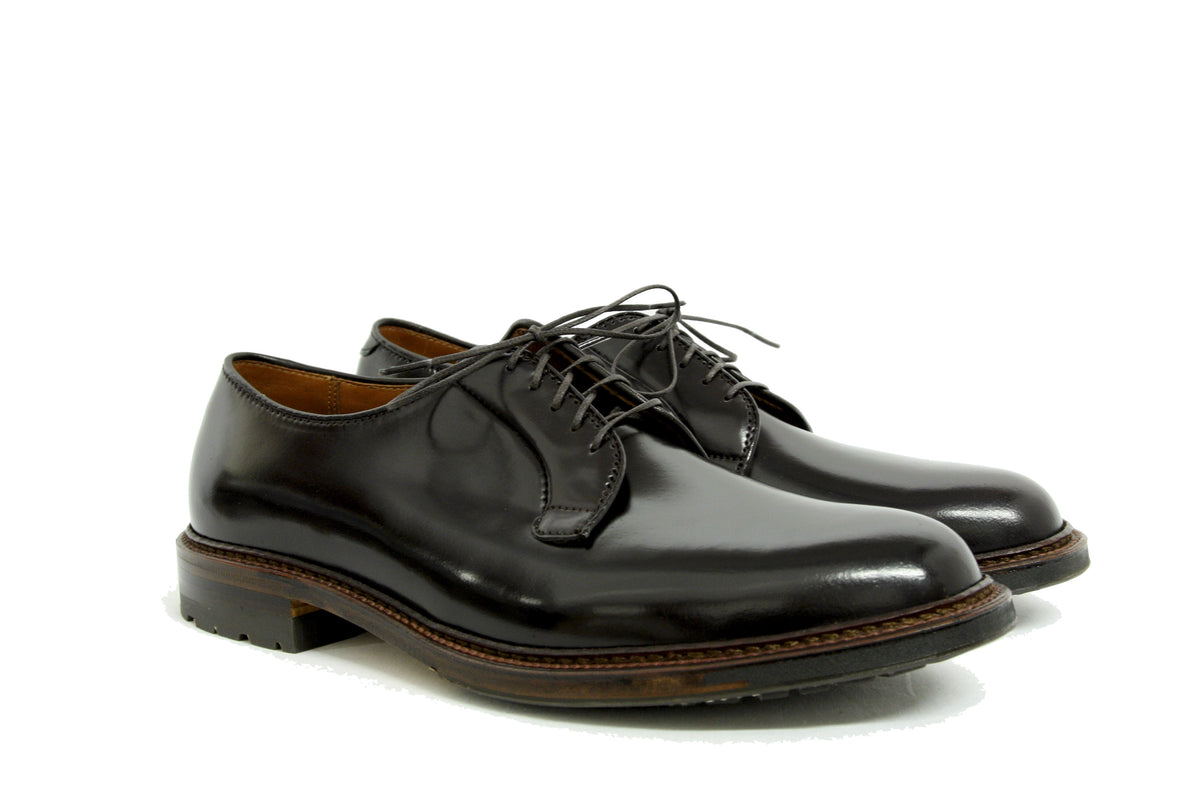 Alden Shoes Number 8 Cordovan Plain Toe Blucher on Commando Sole – Halo ...