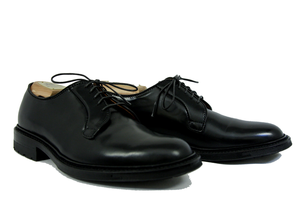 Alden Shoes Black Cordovan Blucher Barrie Last Commando Sole – Halo Shoes