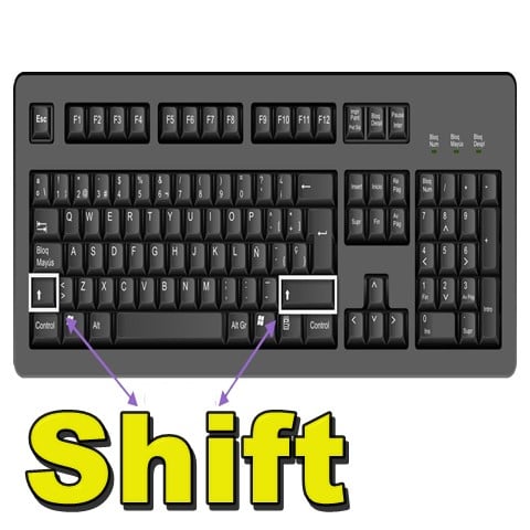 considerado masculino política 🥇 ¿Cuál es la tecla Shift de mi teclado en un Pc? – SimracerOnline