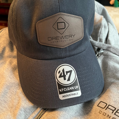 47 Brand Cap with Taupe Leather Engrave Patch