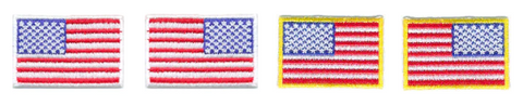Mini American Flag Embroidered Patches