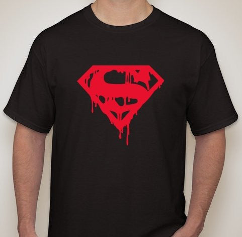 Image result for death of superman t-shirt